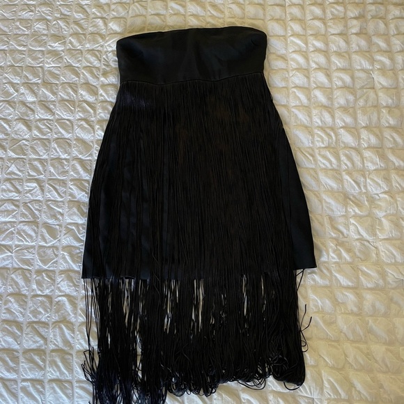 Ramy Brook Rikki black tassel flapper midi dress - Picture 6 of 12